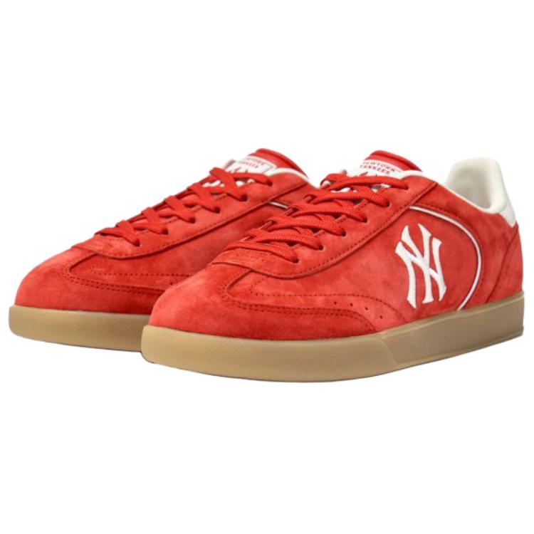 MLB New York Yankees Lightweight Anti Slip Low top Skateboard Shoes Unisex Red 3ASXCB26N-50RDS