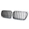 For BMW E36 3 Series 1997-1999 Car Grille Double Line Front Kidney ABS Front Hood Grill Black 51138195152 51138195151 Parts
