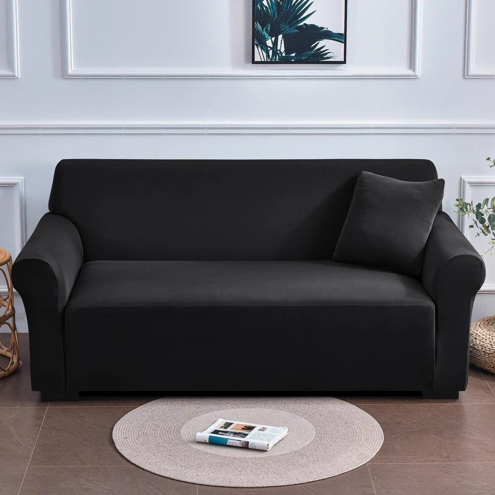1/2/3/4 Waterproof Elastic Corner Sofa Covers Seats Solid Couch Cover Polyester L Shaped Sofa Slip Protector for Pets and Kids