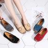 Autumn Comfortable Moccasins Loafers Ladies Soft Non-Slip Bean Walking Shoes British Style Fashion Cow Suede Casual Shoes Women