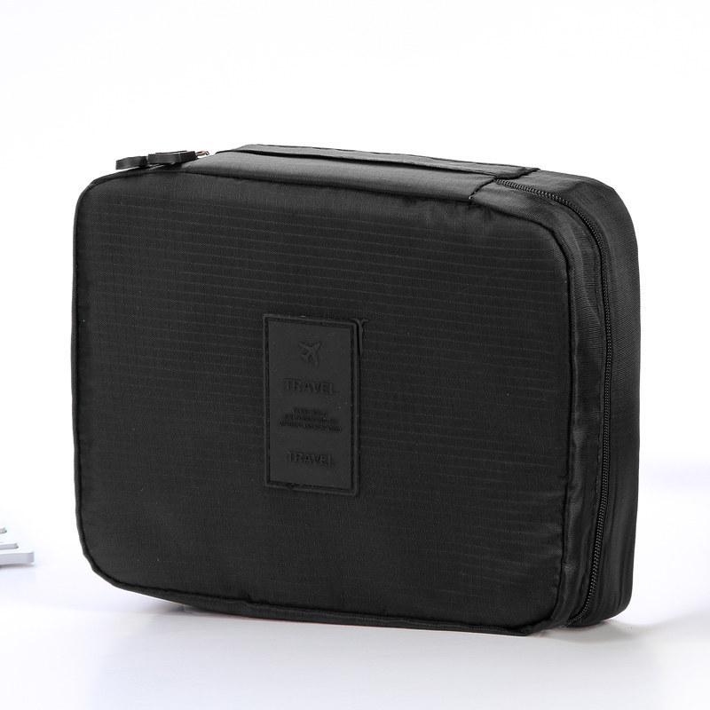 Travel Cosmetic Bag Lightweight Multi-Compartment Makeup Organizer Handheld Pouch for Women Outdoor Travel Gifts A4