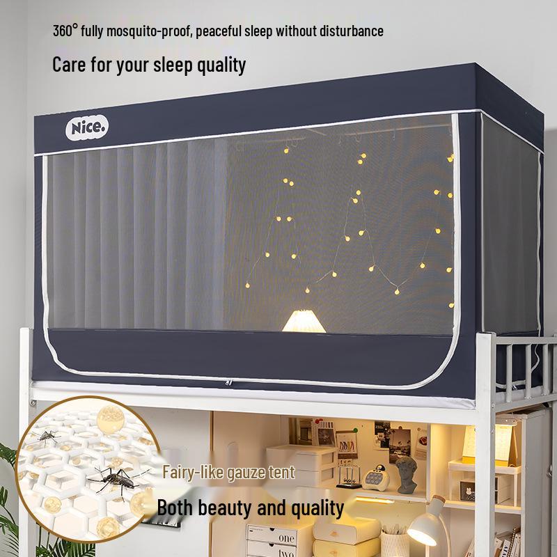 Blackout Bed Canopy & Mosquito Net for Student Privacy