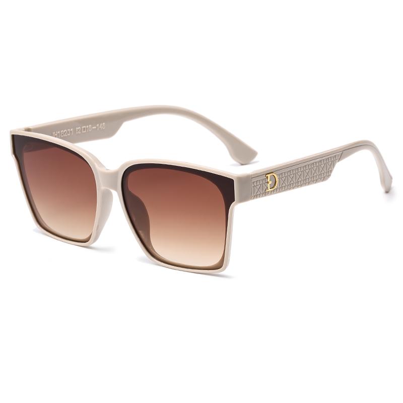 

NEW Sunglasses Women s Square Classic Big Frame Stylish Men s Rectangular Letter Design Classic Style Sun Glasses UV400 Protection Eye Wear