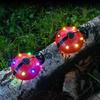 Solar Ladybug Light Outdoor Waterproof LED Garden Decor Wall Hanging Lawn Pathway Landscape Lighting for Yard Patio Statue
