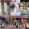 Loose plain for high school students and junior high school school cold prevention [MOOKISOO] socks, 120cm, cute, white, students, costumes, socks,
