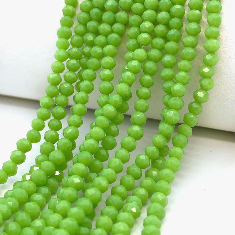 2/3/4/6/8mm Faceted Crystal Beads Bulk Pack - Glass Beads for DIY Bracelets Hairpin Loose Spacer Beads for Jewelry Making