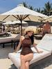 2025 Stylish Women's Sexy One-Piece Swimsuit: Pure, Desirable Style, Slimming, Tummy-Concealing, Perfect for Beach and Hot Springs