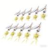 10Piece Pack6Feather Spinning Sequin Lure Metal Bionic Bait Freshwater Saltwater Universal for Bass and Perch