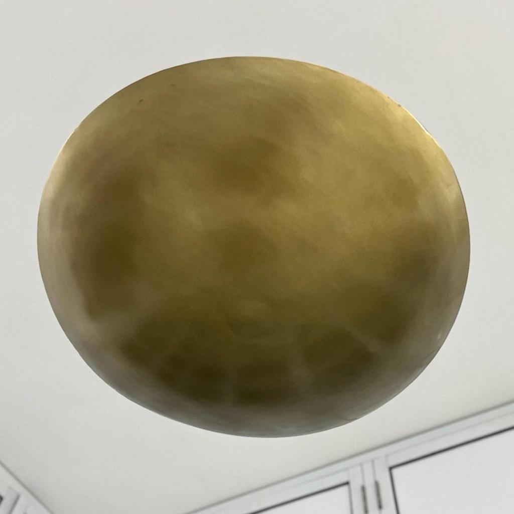 3 Light Elegant Ceiling Flush Mount Light Pendant Mid Century Modern Raw Brass Sputnik Chandelier Fixture Lights