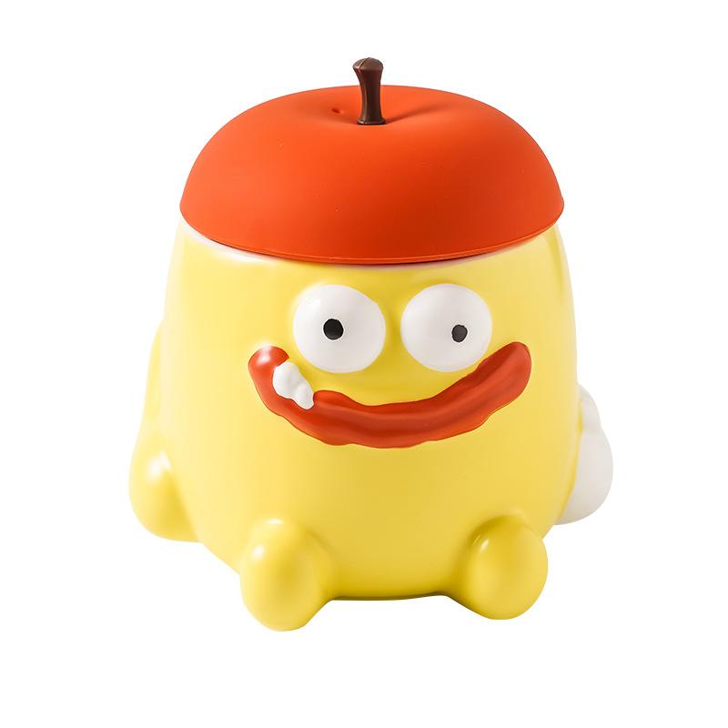 Internet celebrity style ceramic cup creative cup mug apple mug funny quirky personality male ins