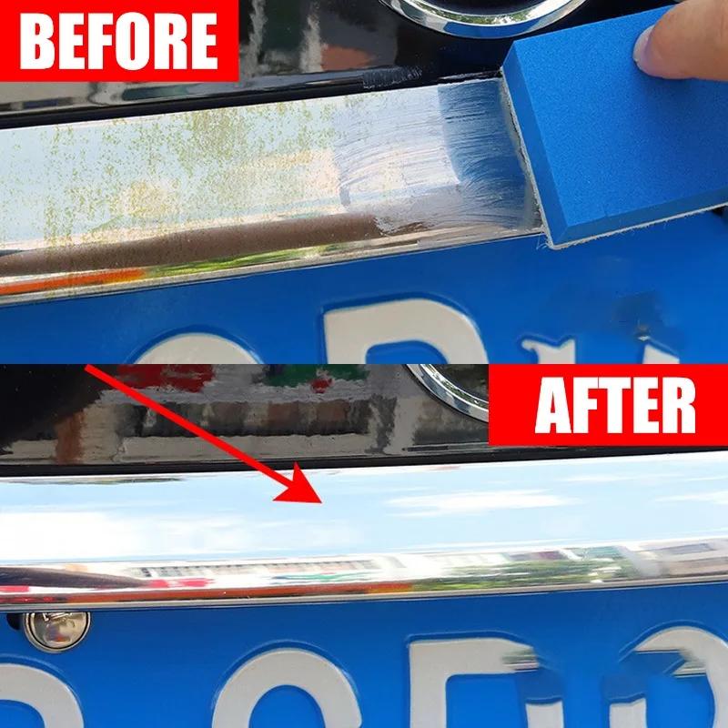 Universal Chrome Restoration Polish Metal Shine Renovation Compound for Car Door Handles Windows Trim Chrome-Plated Repair Paste