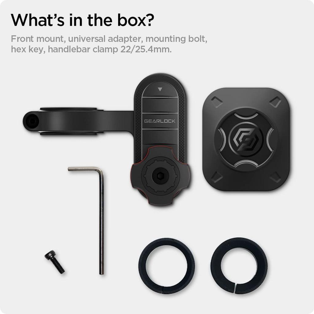 Spigen MF100 Bicycle Phone Bike Stable Phone Easy Simple Spigen MF100 Holder, Gearlock, Out-Front Mount, 360-Degree Rotation, Mount, Attachment, Slim,