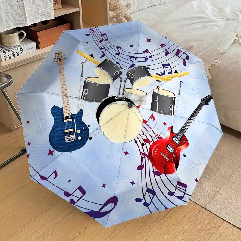 1pc Music Instruments Themed High-quality Umbrella,Automatic Opening and Closing Umbrella,Multi-functional Umbrella G0811364