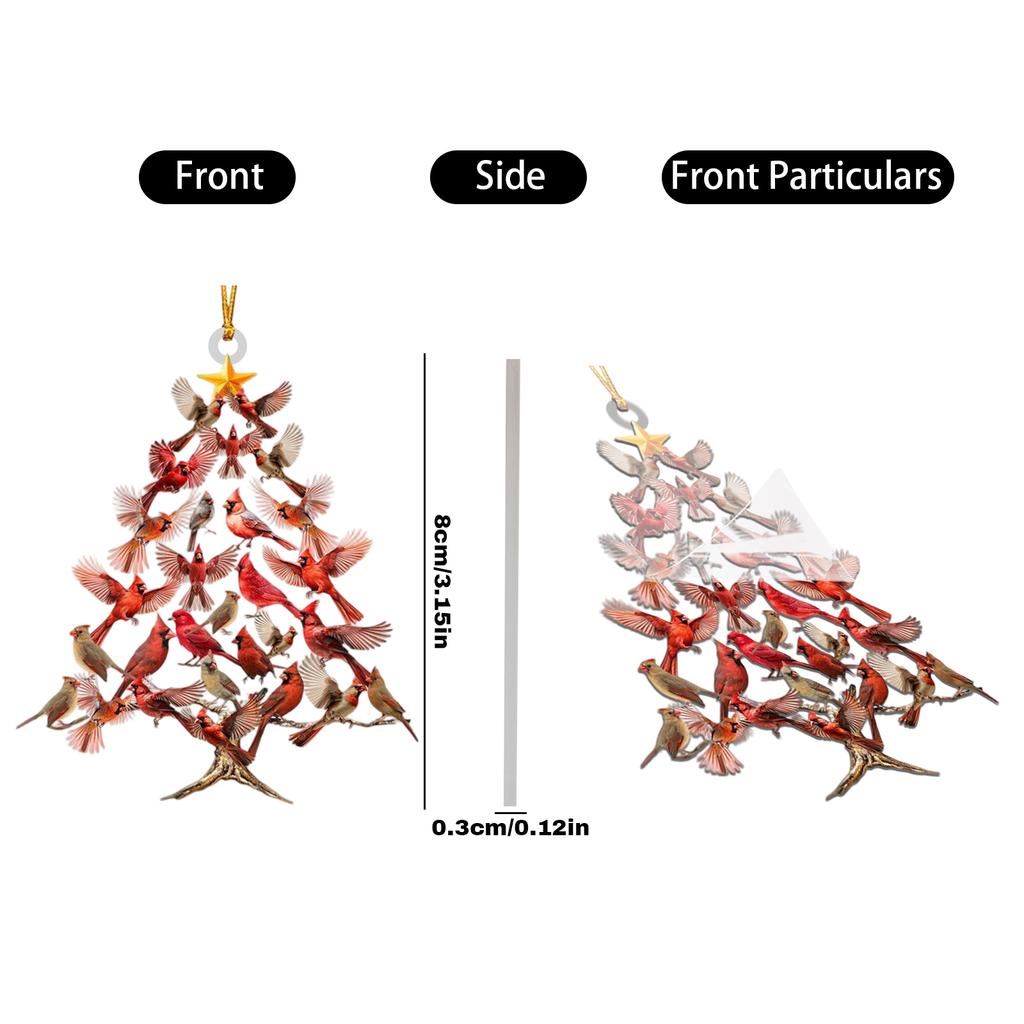 Vánoční ozdoby, Kolibříci na vánoční stromek, Vynikající ozdoby, Akrylové simulační ptačí ozdoby