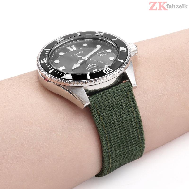 Nylon Watch Straps 16mm 18mm 20mm 24mm Army Woven Elastic Strap for 22mm Seiko Strap Wristband Military Men's Sport Watchband