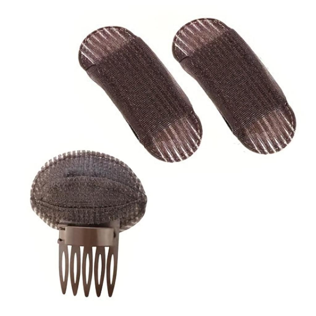 Set of Invisible Fluffy Hair Clips - Volumizing Hair Roots, DIY Styling, Easy To Use, Solid Color, Cute Oblong Shape - Perf