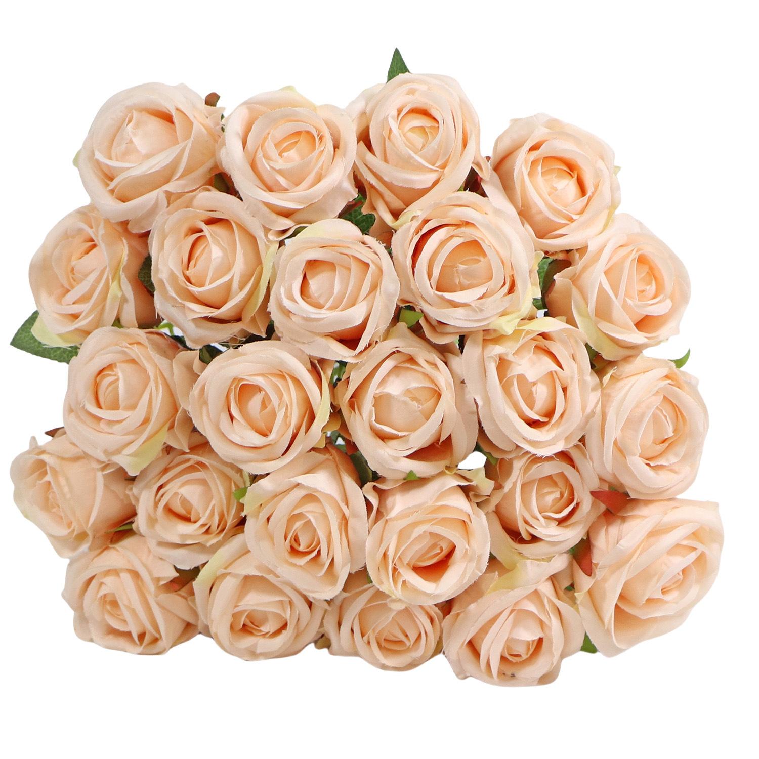 

Искусственные розы, Украшение для праздничной вечеринки, Свадебное украшение, Украшение для деловой встречи высокого уровня шампанского