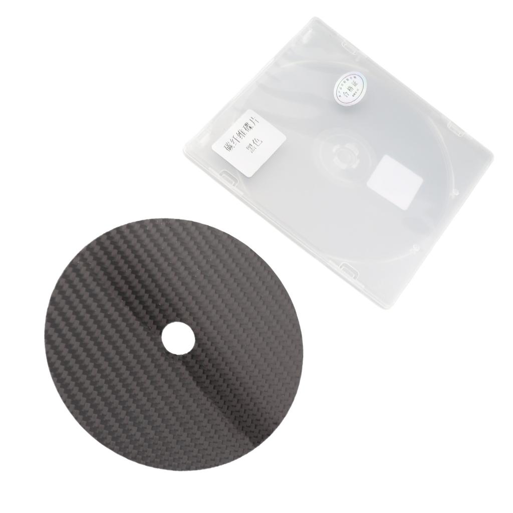 CD DVD Stabilizer Carbon Fiber 0.2mm Tuning Mat Disc Stabilizer for Top Tray Player