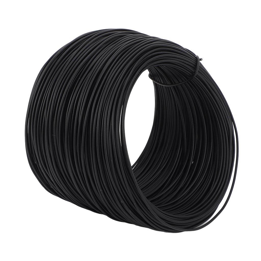 0.75mm 50m Tie Wire Roll Galvanized Iron PVC Coated Wire for Binding Reinforcing Bar and Fiber Optic Cables Black