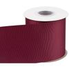 [Tekdeere]Width 100mm Solid Burgundy Grosgrain Ribbon, Perfect for Gift Wrapping, Sewing, Hair Accessories, Wedding Decorations - 22 Meters/roll