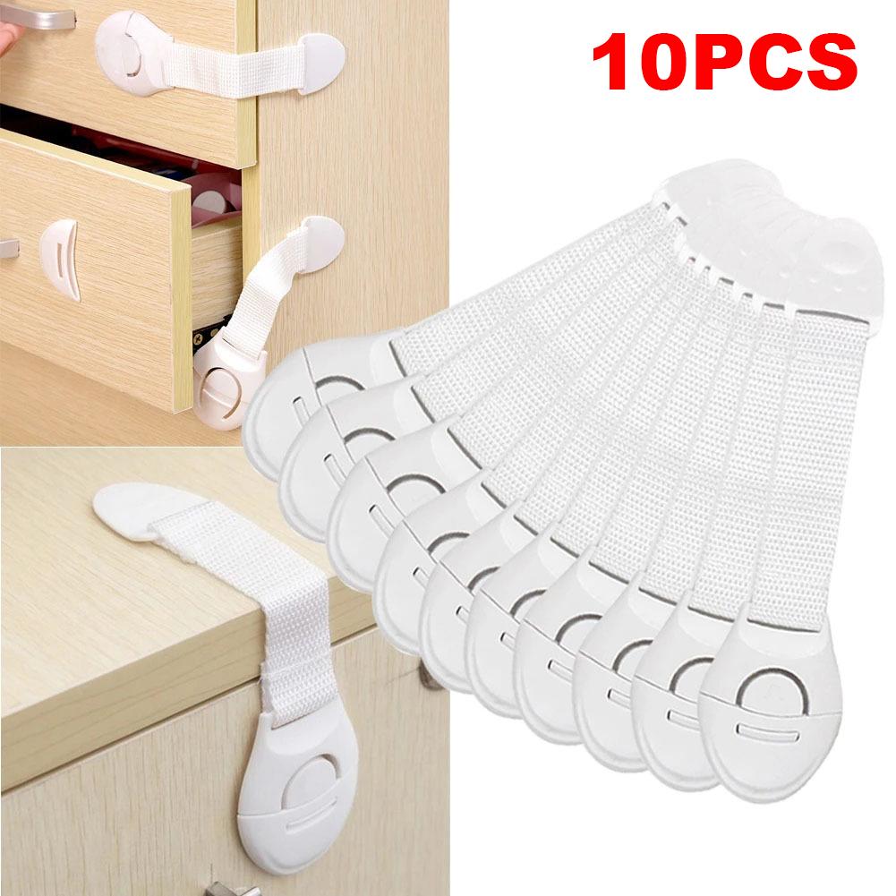 5/10PCS Child Safety Cabinet Lock Baby Security Protection Drawer Door Cabinet Lock Plastic Protection Kids Safety Door Lock