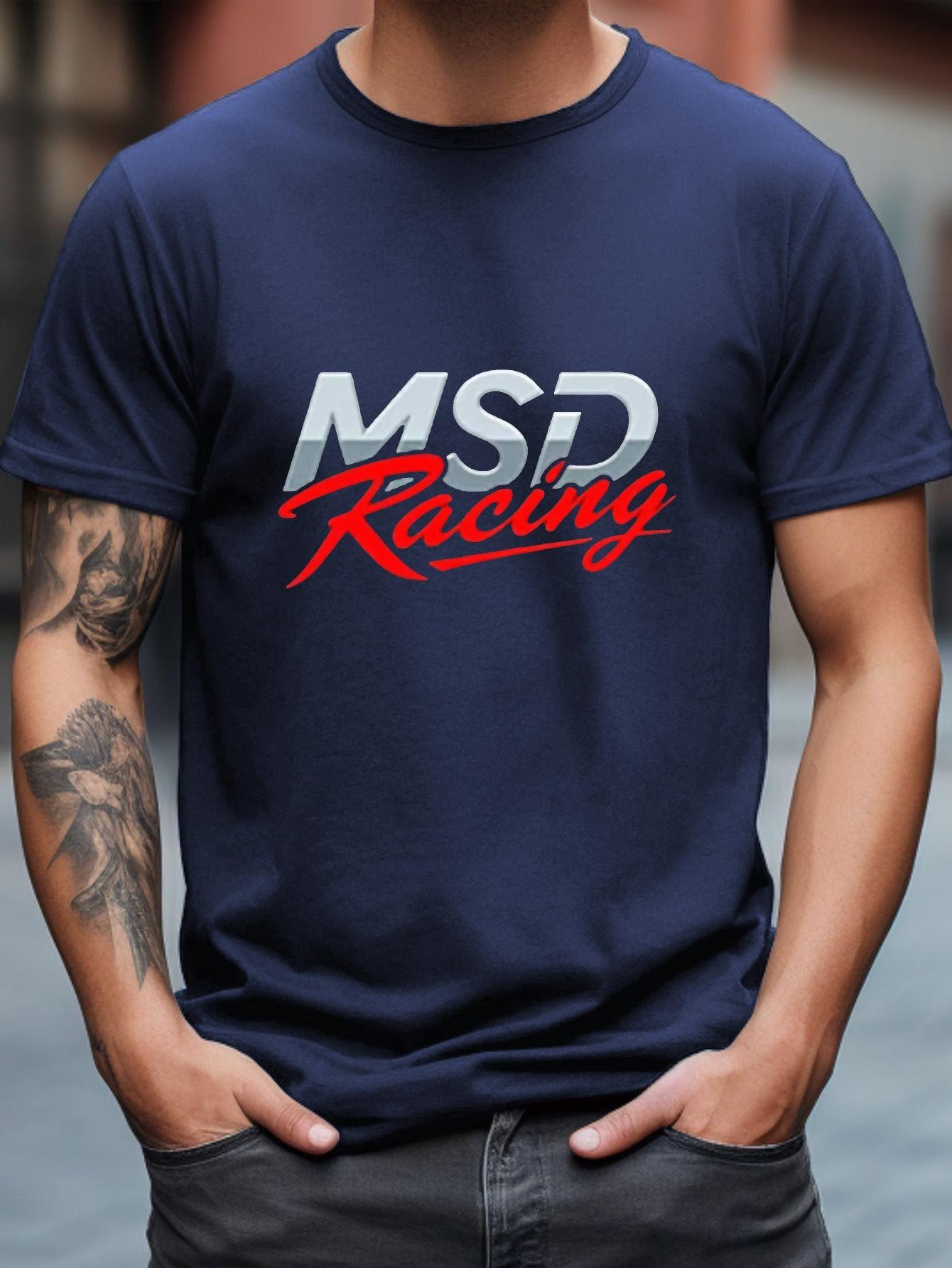 MSD Racing Graphic T-shirt - Black Cotton Blend XXXXL