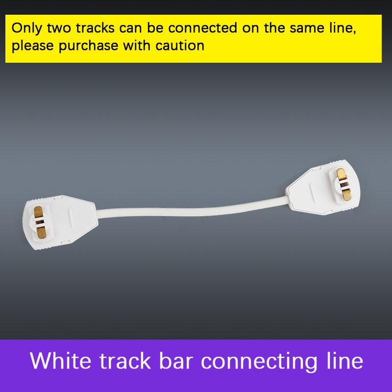 1pcs led Track light rail 50cm PVC white  black lead rail connectors rail 2 Wire bracket accessories