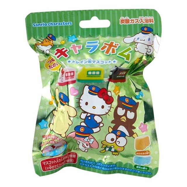 Sanrio - Sanrio Characters Train-shaped Mascot Bath Ball 1 pc - Random Style