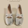 Fashion 2025Women Chunky Heel Shoes New  Fashion Strap Mid Heels  Jane Shoes Dress Shallow Mouth Ladies Ballet Shoes