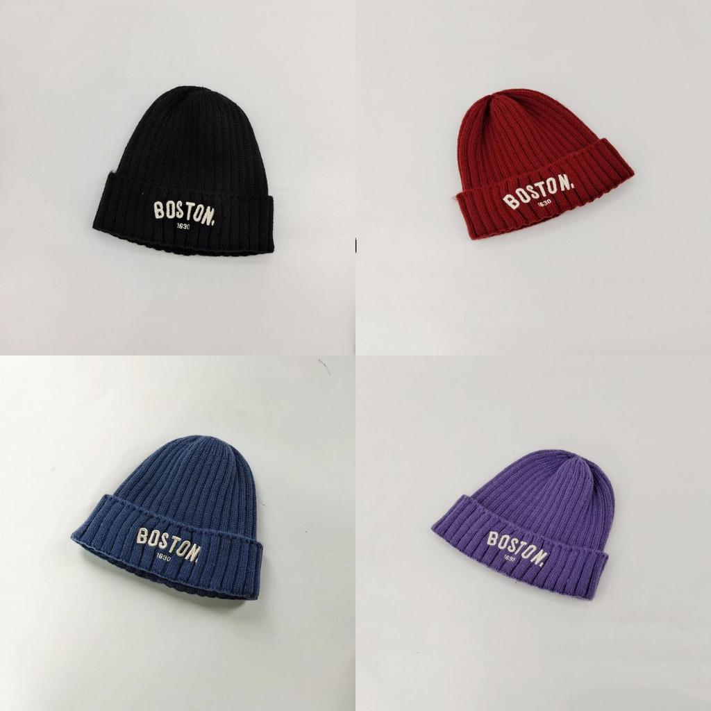 Kinder Winter Strickmütze Ins Style Street Trend Alphabet Beanie Jungen Strickmütze Kinder Wollmütze Wolle