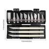 13-Piece Colored Carving Knife Set: Precision Tools for Paper, Journal, and Eraser Carving