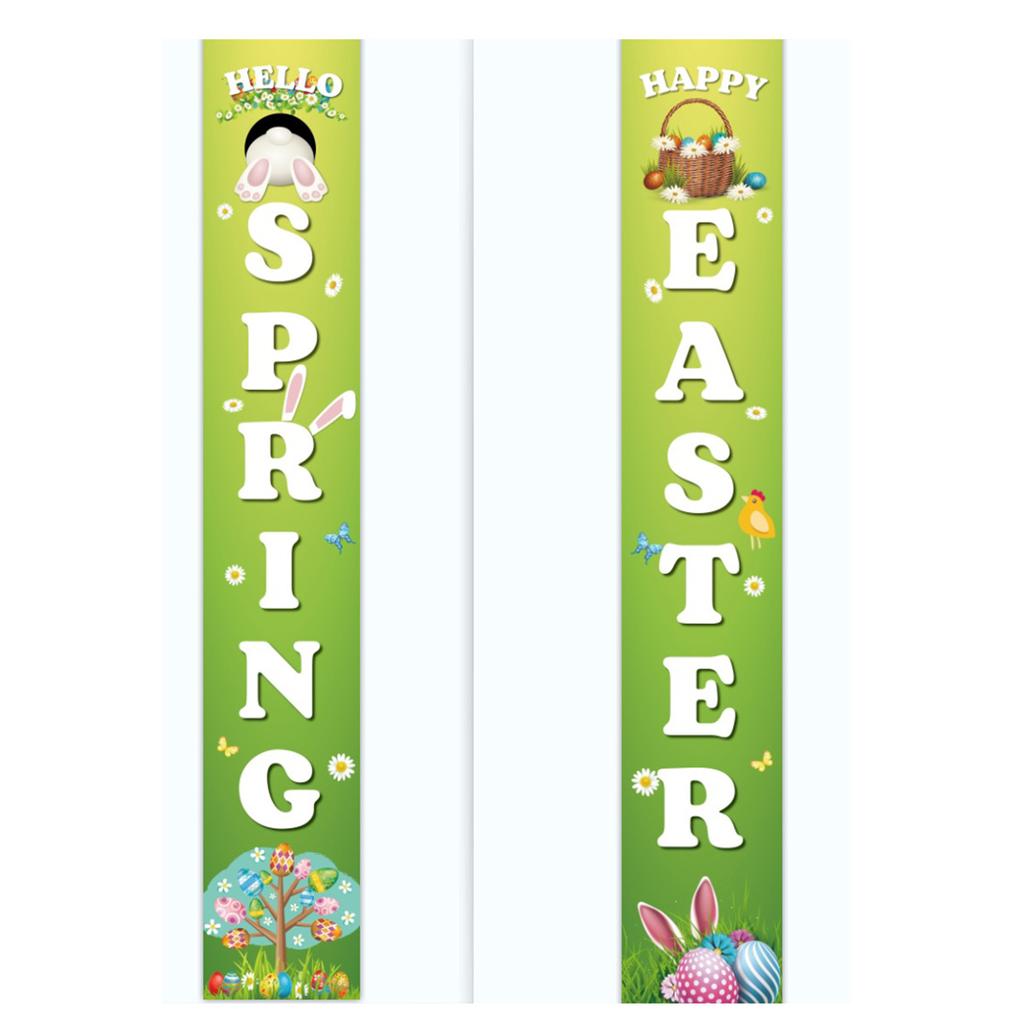 180 * 30Cm Easter Family Party Festival Atmosphere Arrangement Flag Polyester Cloth Couplet Customization