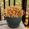 Fall Artificial Violet Flower UV Resistant Fake Silk Flower Home Halloween Harvest Festival Table Centerpiece Indoor Outdoor Faux Bloom Decoration