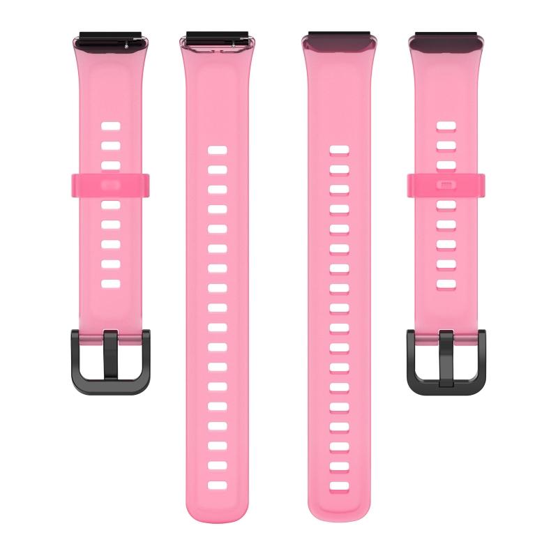 Schnellverschluss Smartband Ersatzband Durchscheinendes Silikon Armband Armreif für Huaweiband 7 Weiches Armband 1 Stück