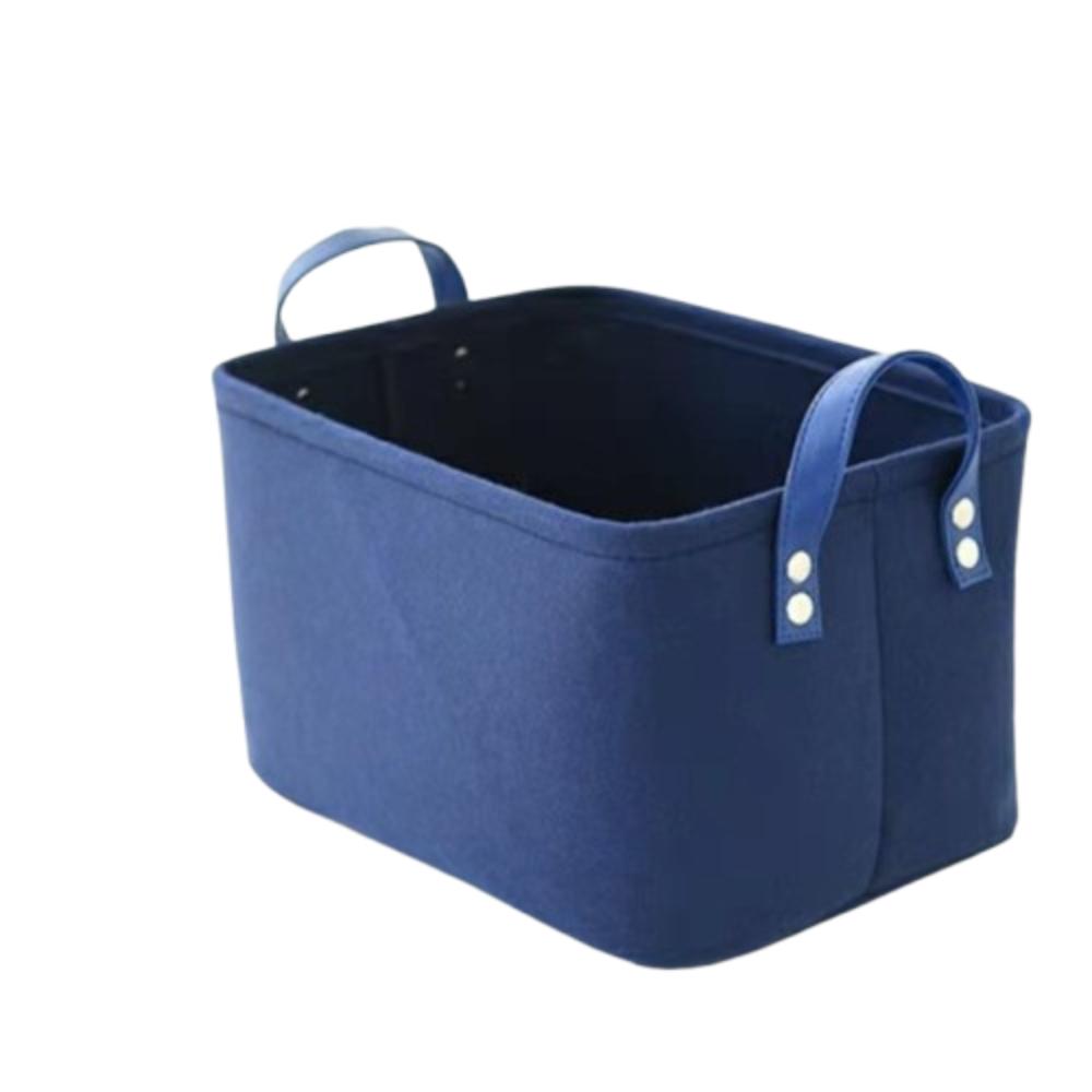 

Felt Dirty Clothes Hamper Foldable Dirty Clothes Bin Cloth Bag Laundry Storage Basket Living Room L синій