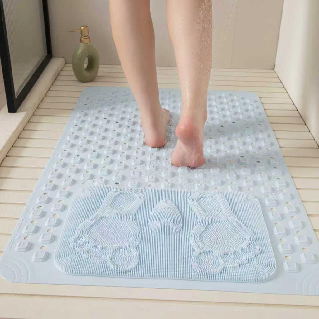 Badezimmer Anti-Rutsch-Matten Badehaus Dusch-Massagematten PVC Hydrophobe Bodenmatte Leicht zu reinigen Schnell trocknend Badematte Familie Hotel Universal