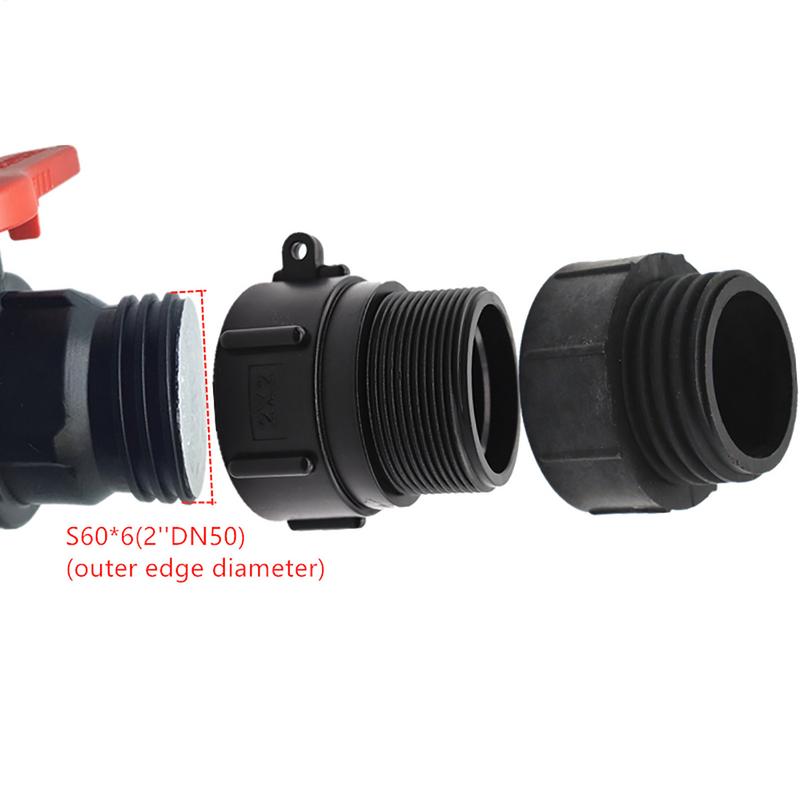 IBC Tote Fittings IBC Tote Tank Water Tote Hose Adapter Tote Adapter For Garden Hose Thread Garden Hose Drain Plug Connector