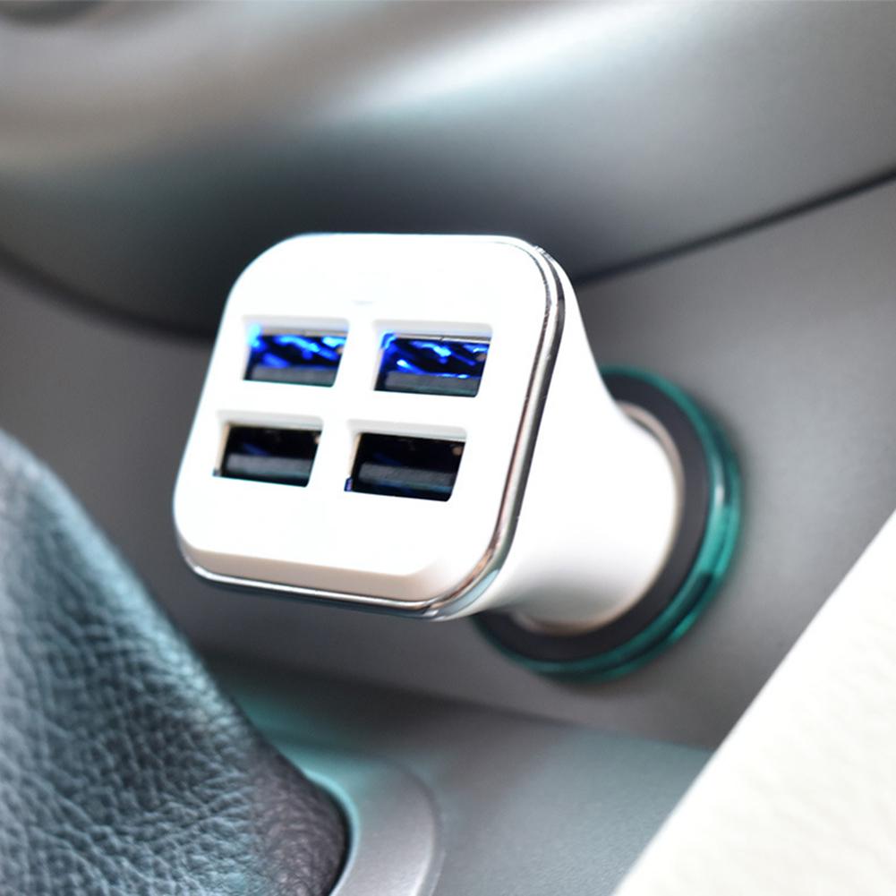 

Новый модный аксессуар, небольшой портативный HQD-Q12, USB 5.2A, 4 интерфейса, QC3.0, быстрая зарядка, автозапчасти