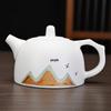 Qianli Jiangshan Dehua Ceramic Tea Set