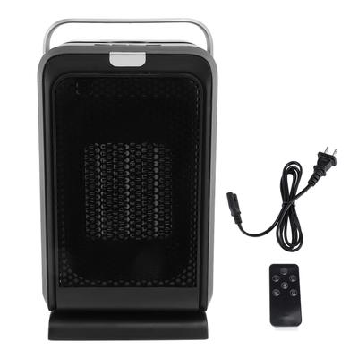 Chauffage d'appoint électrique avec télécommande et thermostat silencieux, chauffage rapide et minuterie pour bureau