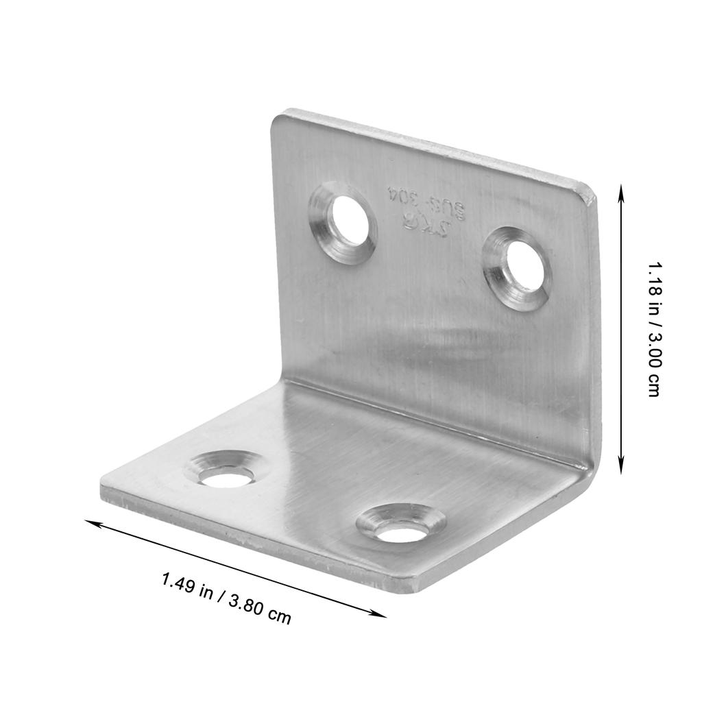 10 Pcs L-shaped Corner Code Shelf Support Brace Dresser Mirror Brackets for Shelves Braces Furniture