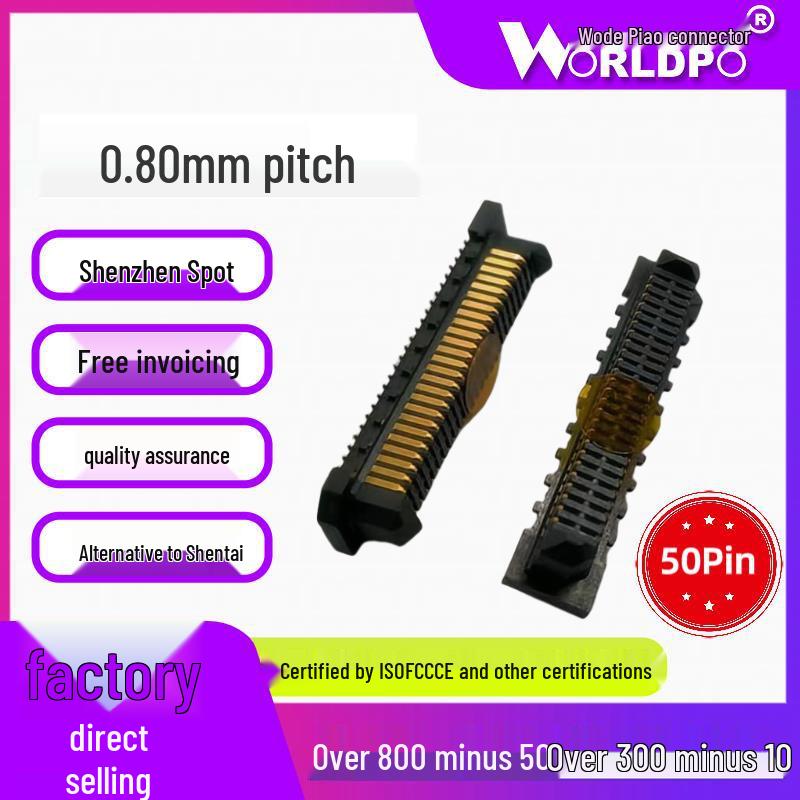 

ERF8-025-09.0-L/S-DV-K-TR Female 50-Pin Connector, 2 Rows, 11/14mm Height