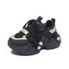 Spring student Xiaobai dad shoes women's mesh breathable niche casual single shoes thick-soled heightening sports shoes