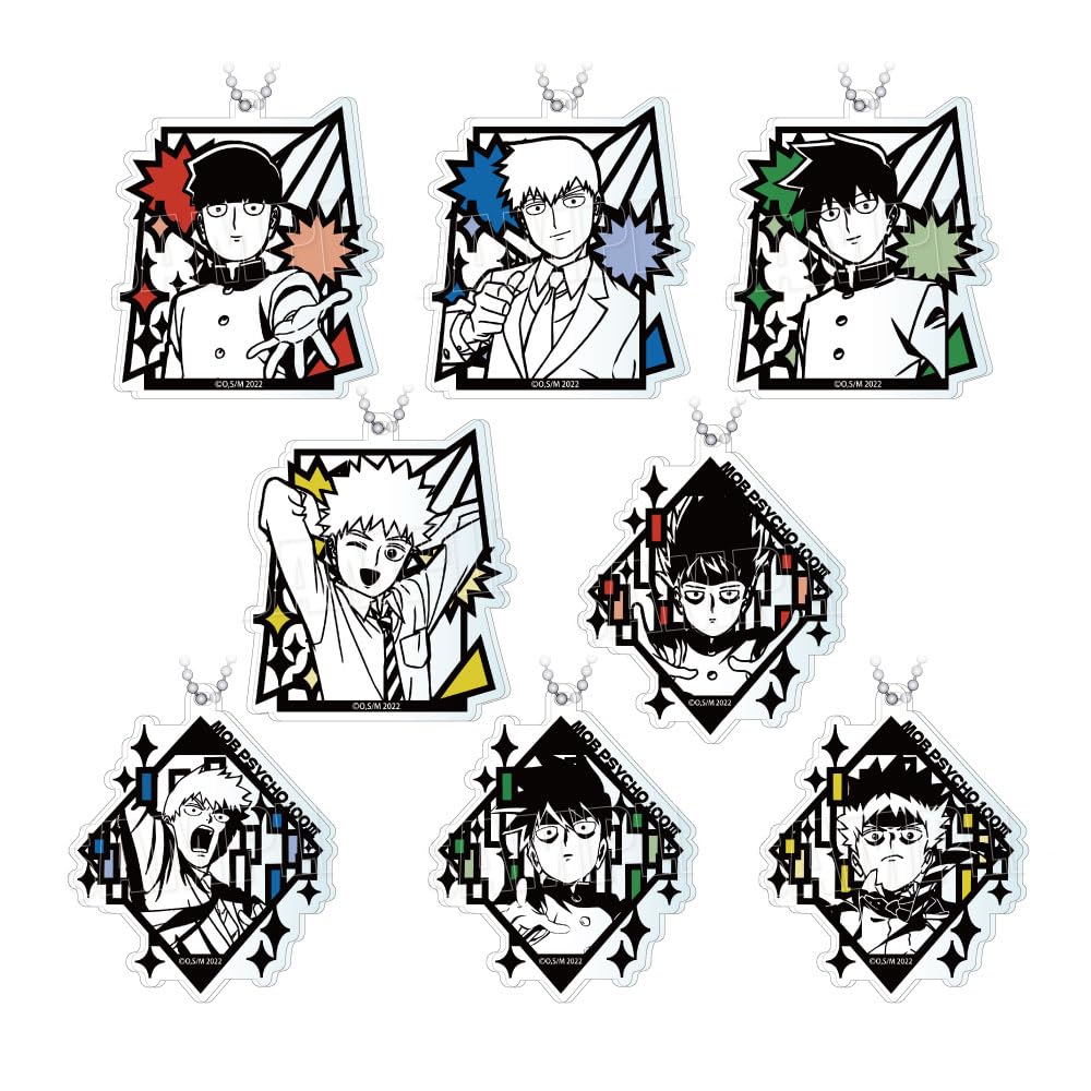 

TV Anime Mob Psycho 100 III Cutout Trading Acrylic Keychains Box of 8