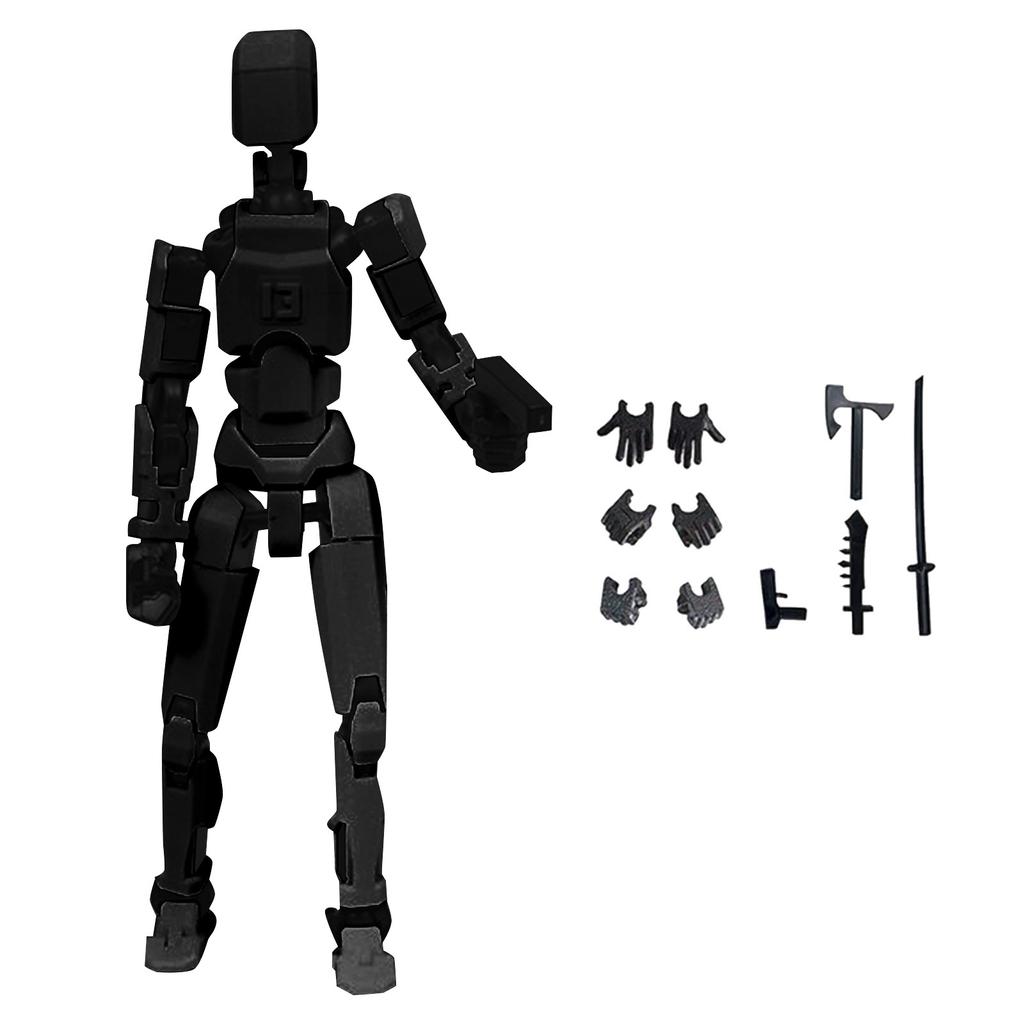 Doll 13-joint Movable 3D Printed Doll Toy 3rd Generation Dummy Doll DIY Full Body Decompression