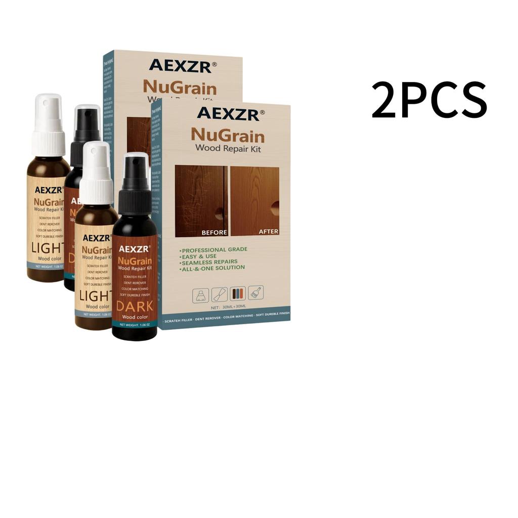 AMZ Holzboden-Haushaltspflege-Spray, Möbelpflege-Politur mit Kolophonium & Nano-Siliziumdioxid, Tägliches Reinigungs-Schutzmittel für Holzoberflächen, Natürlicher Look 1 Set