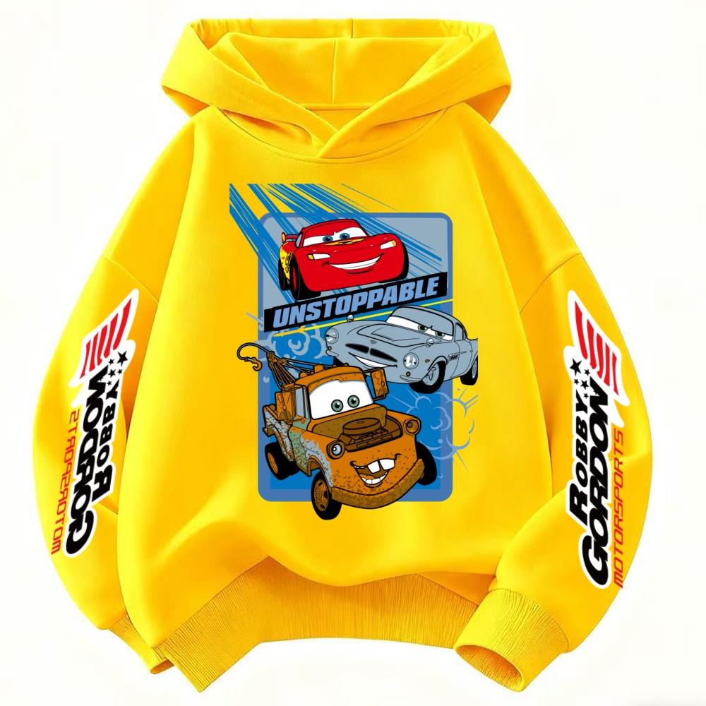 

Cars Lightning McQueen Print Children Hooded Sweatshirt BoyGirl Autumn Winter Daily Outdoor Vacation Casual Warm Soft Sportswear 100