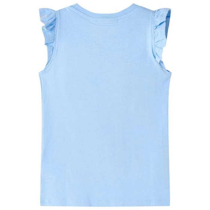Children's T-shirt with Ruffle Sleeves Light Blue 92/104/116/128/140