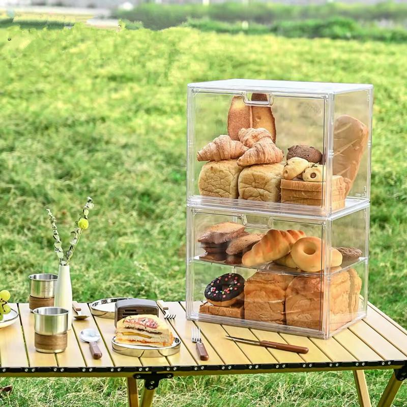 Dustproof Acrylic Display Case Store Dessert Cake Food Pastry Bread Show Rack Blind Box Storage Box Jewelry Sorting Box