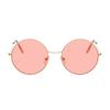 Outdoor Stylish For Female Retro Round Yellow Purple Sunglasses Woman Designer Sun Eyewear Male Alloy Mirror Oculos De Sol